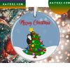 Meowy Christmas And A Happy Purr Year Cute Cat Christmas Ornament