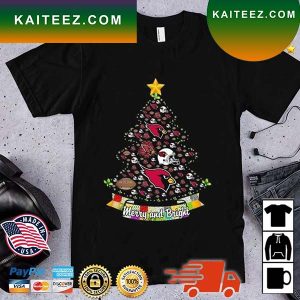Merry And Bright Arizona Cardinals NFL Christmas Tree 2022 T-Shirt