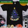 Merry And Bright New England Patriots NFL Christmas Tree 2022 T-Shirt