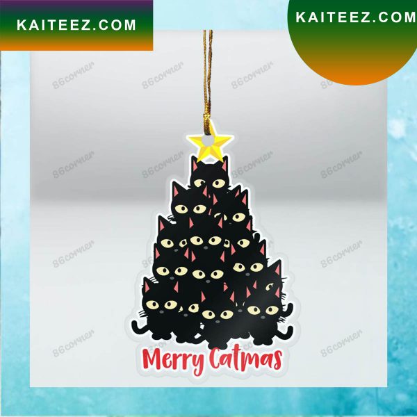 Merry Catmas Christmas Ornament