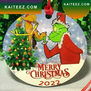Merry Christmas 2022 Grinch Inspired Grinch Decorations Outdoor Ornament