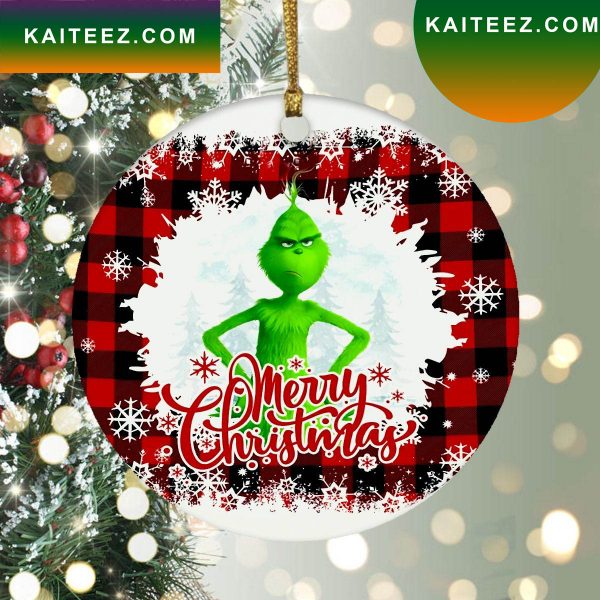Merry Christmas Funny Grinch Grinch Decorations Outdoor Ornament