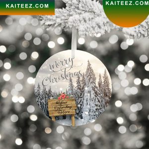 Merry Christmas Personalized Christmas Ornament