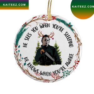 Michael Myers Horror Christmas Tree Ornament Gift Lovers Fan Halloween Movie Christmas Ornament