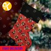 Mickey Mouse Pattern Playing Under The Snow Background Christmas stocking