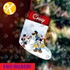 Mickey Mouse Posing Under The Christmas Tree Personalized Christmas Stocking