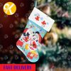 Mickey Mouse Santa Holding A Presents Bag Christmas Stocking