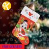 Mickey Mouse Santa Smilling Under The Christmas Tree Personalized Christmas Stocking