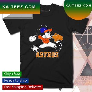 Mickey mouse pitching Houston Astros T-shirt