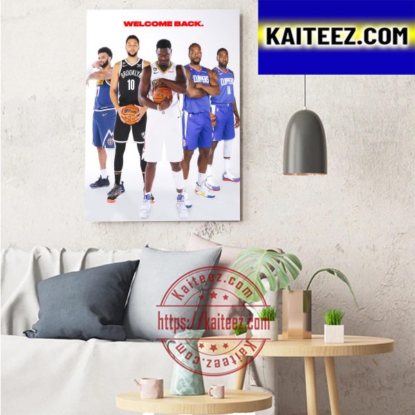 NBA 2023 Welcome Back Art Decor Poster Canvas