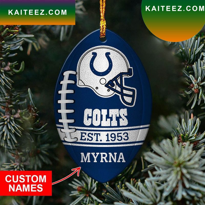 NFL Indianapolis Colts Christmas Ornament Kaiteez