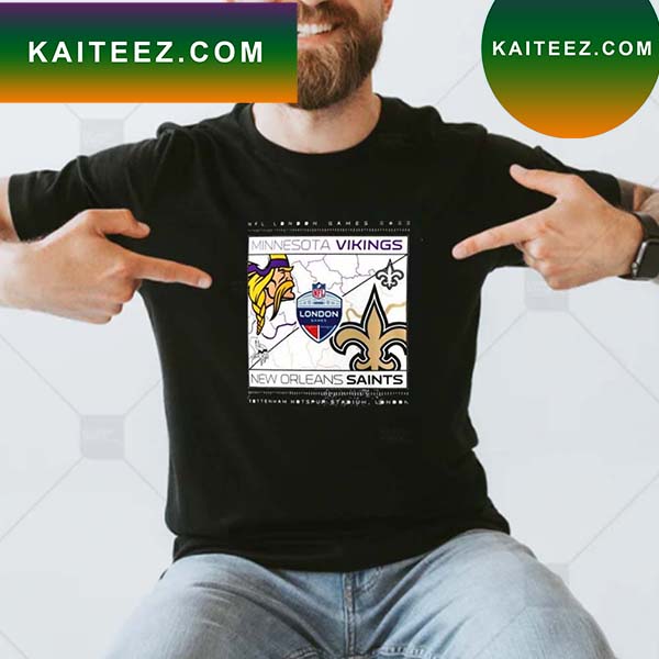 NFL London Game 2022 New Orleans Saints vs Minnesota Vikings Grafik  T-Shirt, hoodie, sweater, long sleeve and tank top