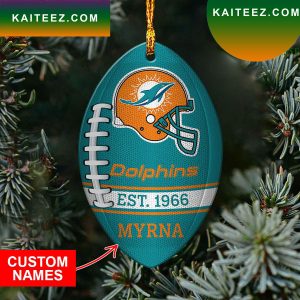 NFL Miami Dolphins Christmas Ornament