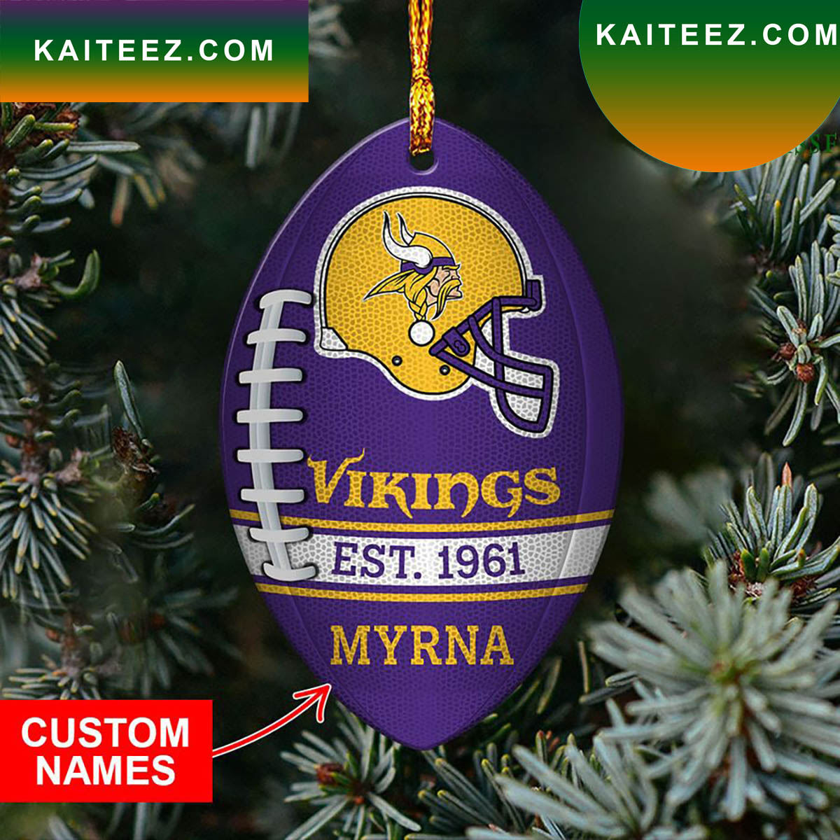 NFL Minnesota Vikings Christmas Ornament