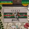 NFL Packers vs Ravens Gucci Mickey Minnie Mouse Disney Doormat