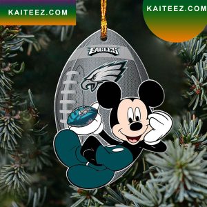 NFL Philadelphia Eagles Xmas Mickey Ornament