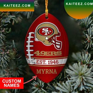 NFL San Francisco 49ers Christmas Ornament