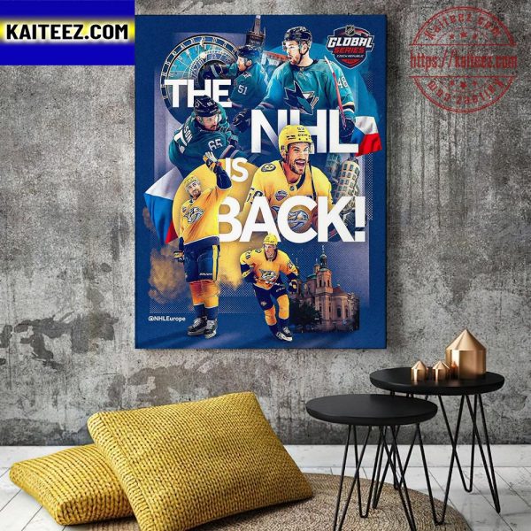 NHL Is Back Nashville Predators Vs San Jose Sharks Art Decor Poster Canvas