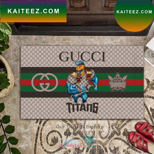 NRL Gold Coast Titans Gucci Home Decor Doormat