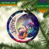 Naruto Couple Love You To The Moon Galaxy Mica Circle Ornament Perfect Gift For Holiday