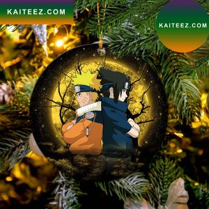Naruto Sasuke Moonlight Mica Circle Ornament Perfect Gift For Holiday