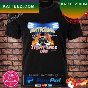 National tight ends day block release catch spike 2022 T-shirt