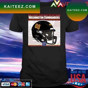 New Alternate black helmet for 2022 Season Washington Commanders T-shirt