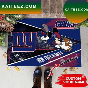New York Giants NFL Custom Name House of fans  Doormat