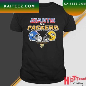 New York Giants Vs Green Bay Packers London England October 2022 T-Shirt