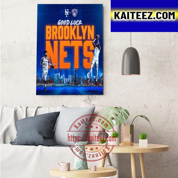 New York Mets x Brooklyn Nets Good Luck This Season Art Decor Poster Canvas