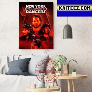 New York Rangers X Star Wars Revenge Of The Sixth Of The 2022 ECF Art Decor Poster Canvas
