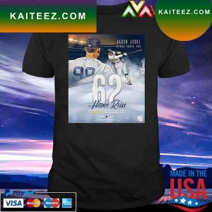 New York Yankees Aaron Judge Fanatics Authentic American League Home Run Record T-shirt