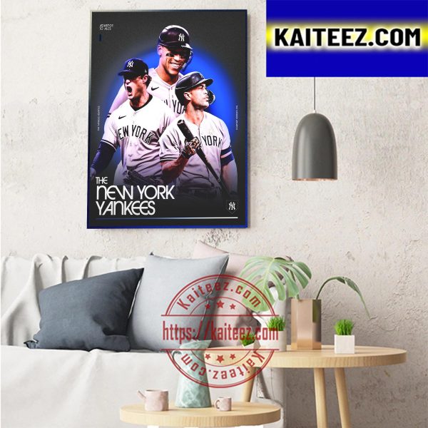 New York Yankees Are Back In The ALCS 2022 MLB Postseason Art Decor Poster Canvas