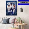 New York Yankees Are Back In The ALCS 2022 MLB Postseason Art Decor Poster Canvas