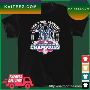 New York Yankees Skyline 2022 AL East Division Champions T-Shirt