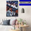 New York Yankees Vs Houston Astros Game 2 On MLB ALCS 2022 Postseason Art Decor Poster Canvas