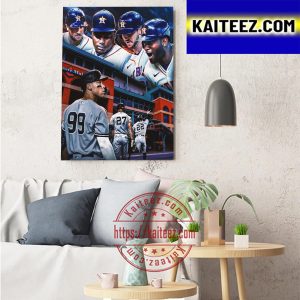 New York Yankees Vs Houston Astros Game 2 MLB ALCS 2022 Postseason Art Decor Poster Canvas