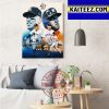 New York Yankees vs Houston Astros Tigers Are Headed To The MLB ALCS 2022 Art Decor Poster Canvas