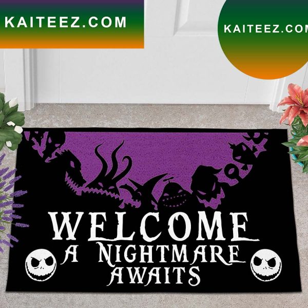 Nightmare Before Christmas Jack Skeleton Halloween Doormat