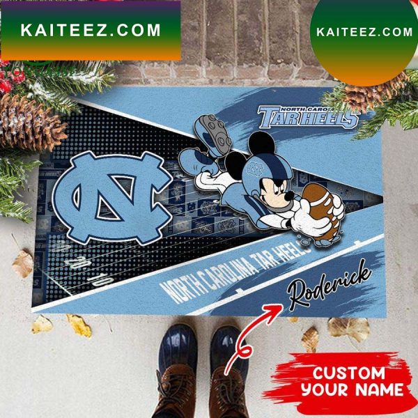 North Carolina Tar Heels NCAA2 Custom Name For House of real fans Doormat