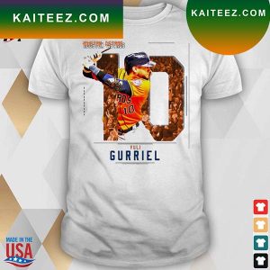 Number 10 Houston Astros YulI Gurriel baseball t-shirt