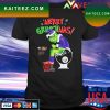Official Merry Grinchmas The Grinch Baltimore Ravens Pittsburgh Steelers and Cleveland Browns toilet paper Christmas T-shirt