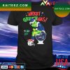 Official Merry Grinchmas The Grinch KC Chiefs Las Vegas Raiders and Los Angeles Chargers toilet paper Christmas T-shirt