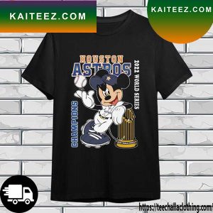 Official mLB Mickey Mouse Houston Astros 2022 World Series Champions t-shirt