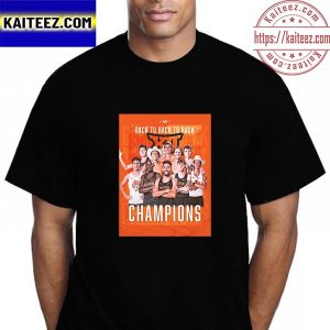 Oklahoma State XC T&F Back To Back To Back Champions Vintage T-Shirt