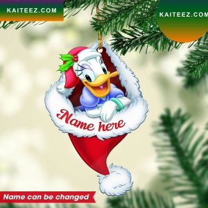 Personalized Daisy Duck Custom Christmas Ornament