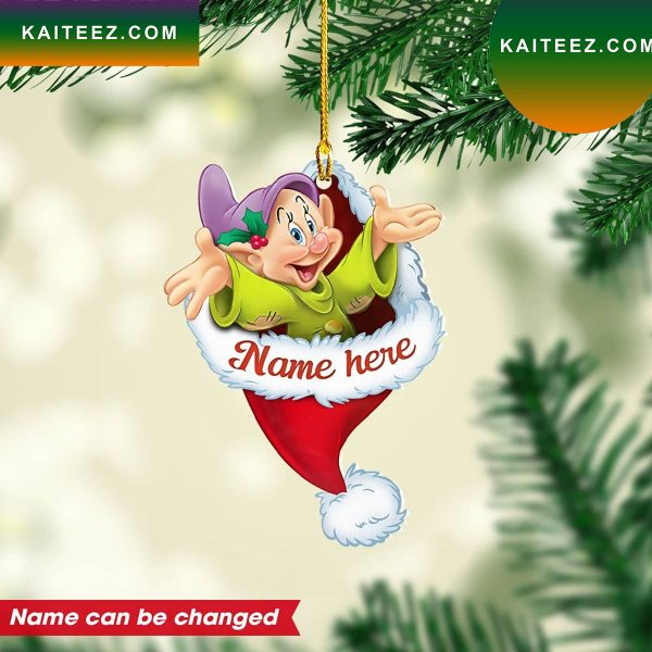 Personalized Dopey Custom Christmas Ornament