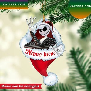 Personalized Jack Skellington Custom Christmas Ornament