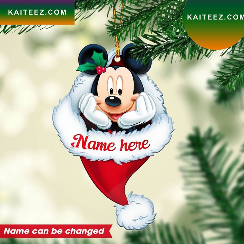 Personalized Mickey Mouse Friends Custom Christmas Ornament Kaiteez