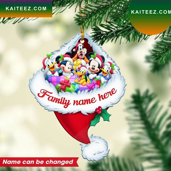 Personalized Mickey Mouse Friends Custom Christmas Ornament